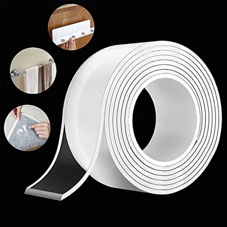 Double Face Transparent Reusable Sided Clear Double Sided Nano Tape